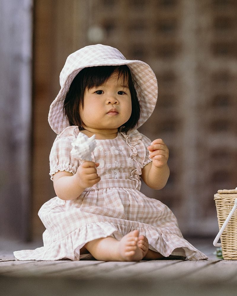 Bebe by Minihaha Girls All In One Morgan Gingham Dress