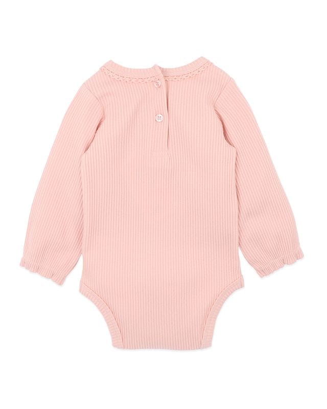 Bebe by Minihaha Girls Onesie Emmy LS Rib Bodysuit