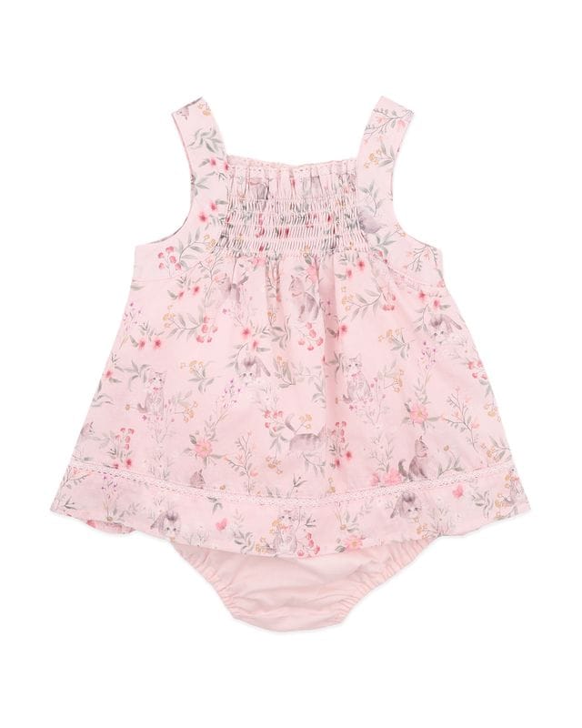 Bebe by Minihaha Girls Onesie Willa Print Overlay Bodysuit