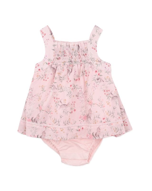 Bebe by Minihaha Girls Onesie Willa Print Overlay Bodysuit