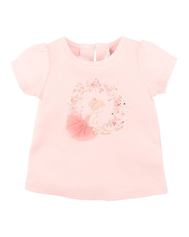 Bebe by Minihaha Girls Tee Chelsea Organic Ballerina Tee