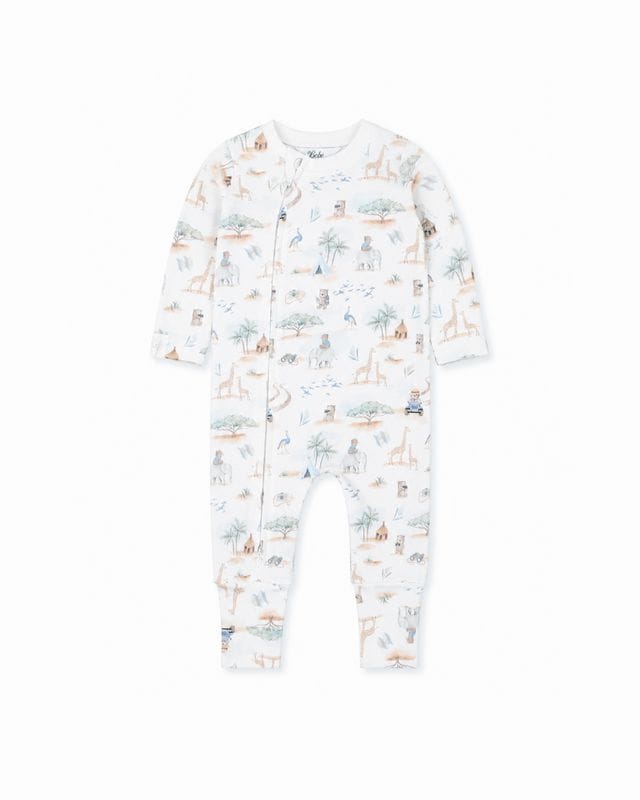 Bebe by Minihaha Unisex Onesie Brady Organic LS Zipsuit