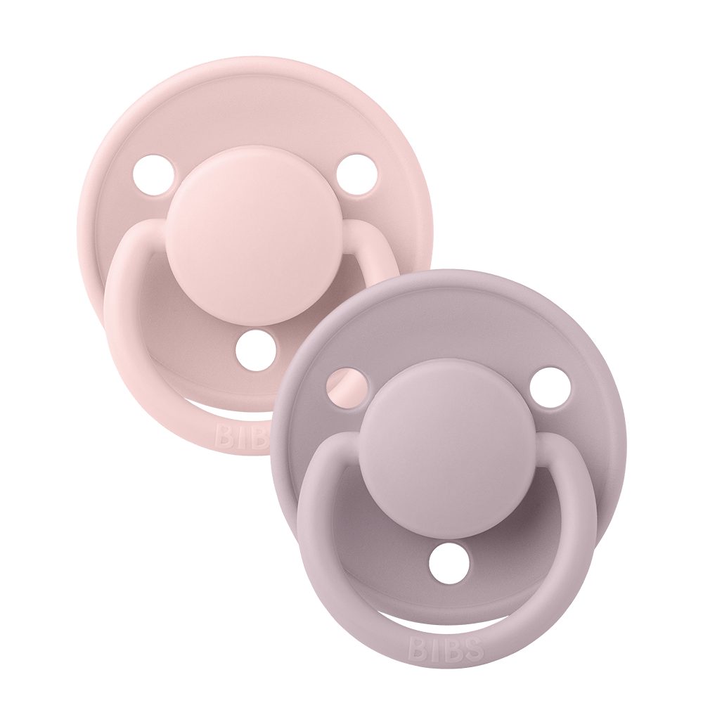 Bibs Baby Accessory Blossom/Dusky Lilac BIBS De Lux Silicone 2 Pack - One Size