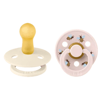 Bibs Baby Care Bumblebee Ivory Mix BIBS Studio Colour, Round 2 Pack - Size 1 (0-6M)