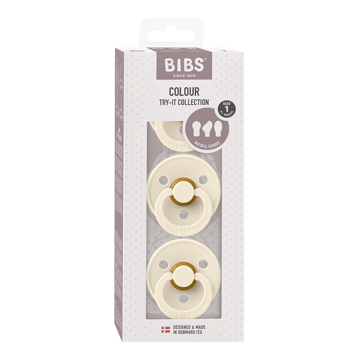 Bibs Baby Care Ivory BIBS Baby Try-It Collection 3 Pack (Size 1)