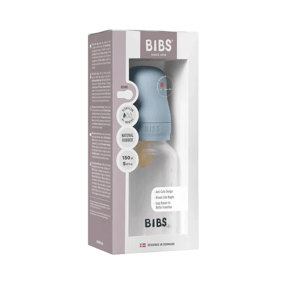 Bibs Baby Feeding Baby Blue Baby Bottle BPA Free Plastic 150ml Latex
