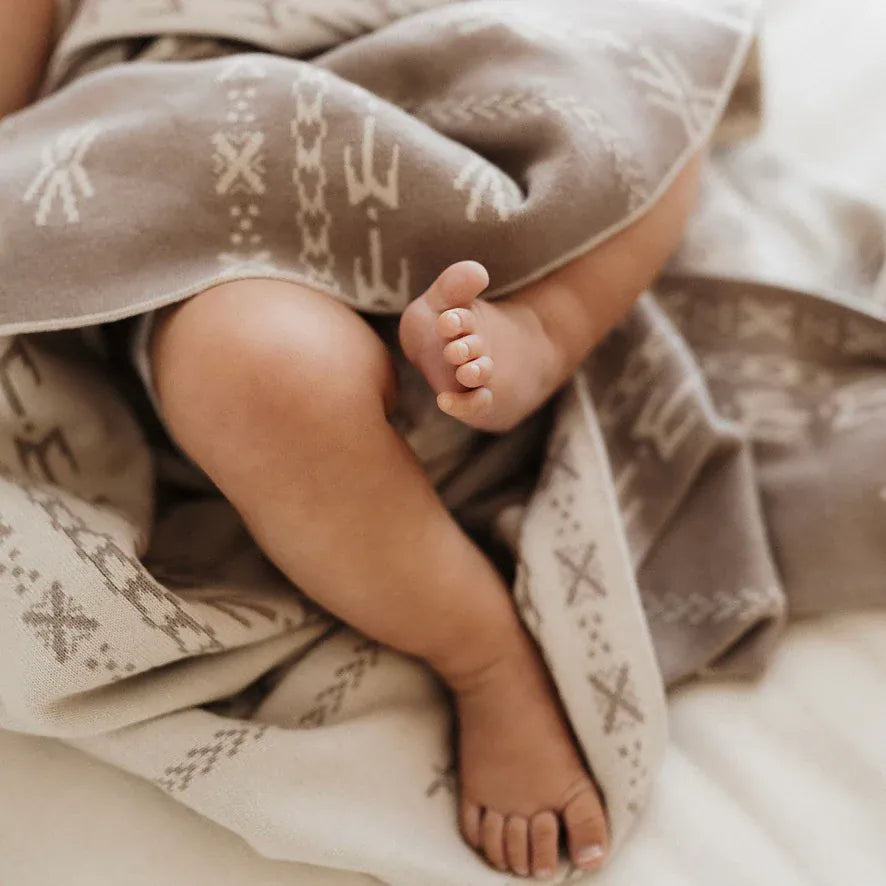 Bo & Ko Baby Accessory Blanket Alofa Pepe Blanket - Pebble