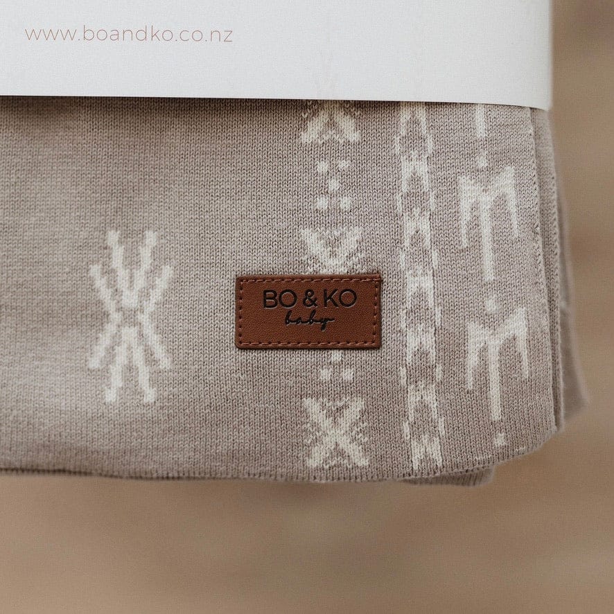 Bo & Ko Baby Accessory Blanket Alofa Pepe Blanket - Pebble