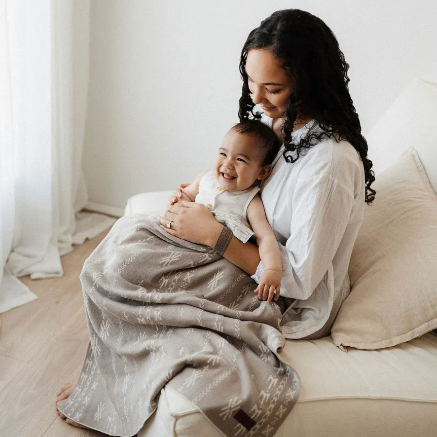 Bo & Ko Baby Accessory Blanket Alofa Pepe Blanket - Pebble