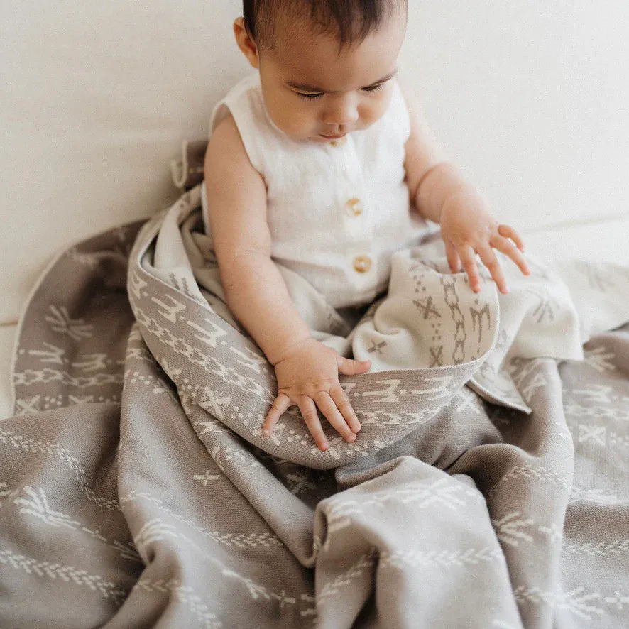 Bo & Ko Baby Accessory Blanket Alofa Pepe Blanket - Pebble