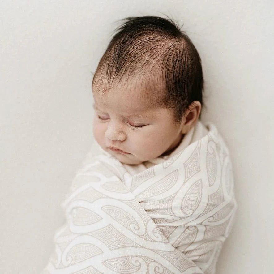 Bo & Ko Baby Accessory Blanket Mocha Te Pātiki Pēpi Wrap