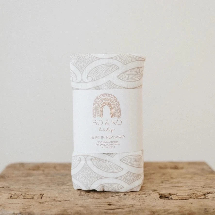 Bo & Ko Baby Accessory Blanket Te Pātiki Pēpi Wrap