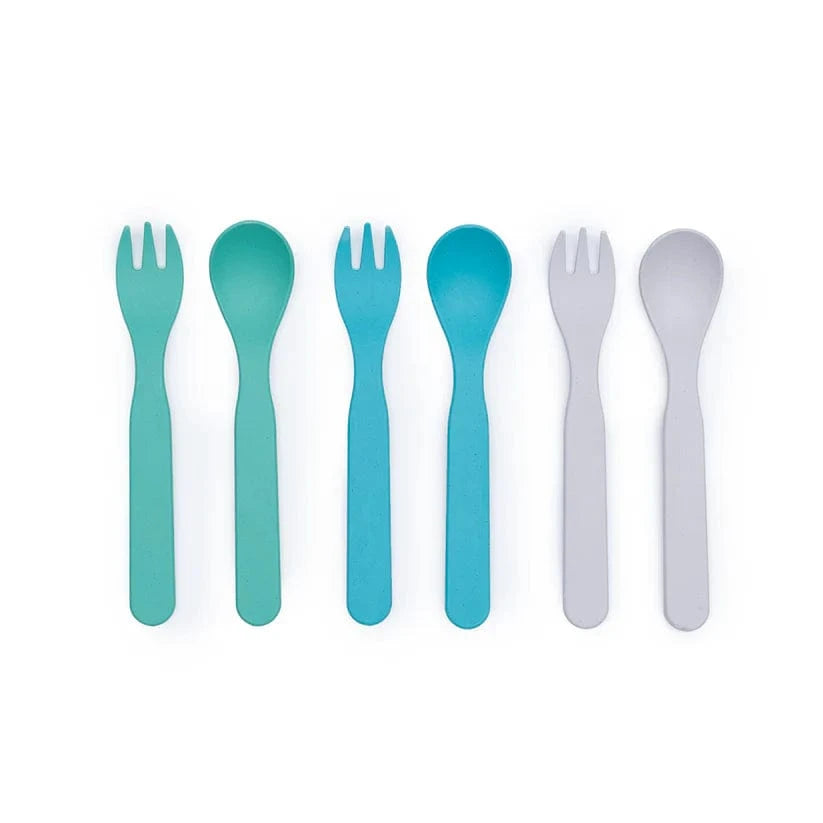 Bobo&Boo Accessory Feeding Plant Based Cutlery Set - Lagoon
