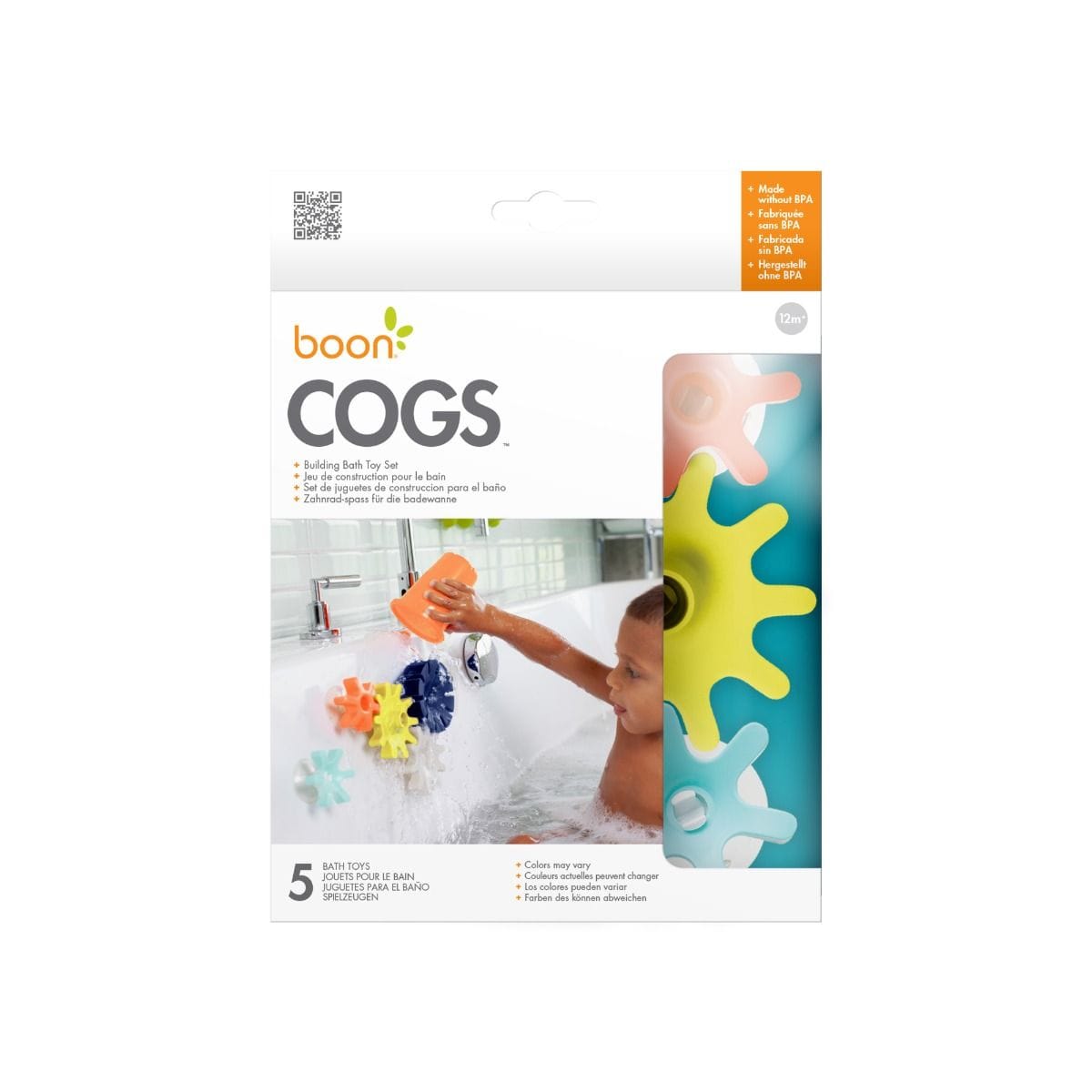 Boon Bath Toys Cogs Bath Toy - Navy