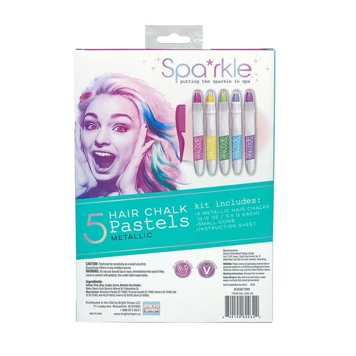Bright Stripes Accessory Hair Sparkle 5 Metallic Hair Chalk Pastels