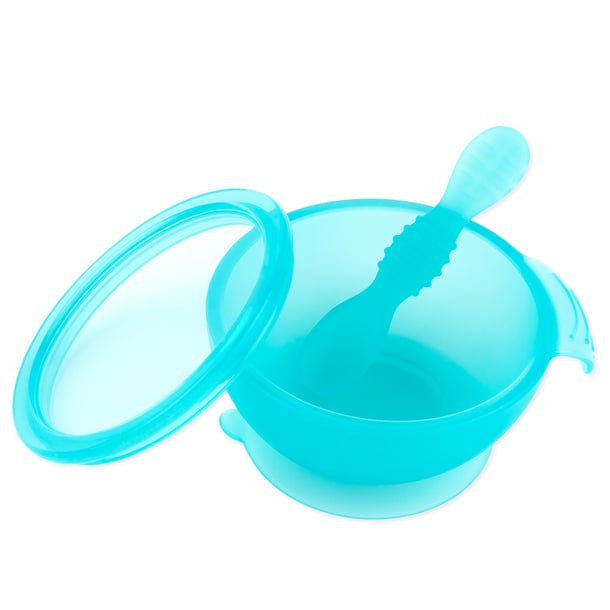 Bumkins Accessory Feeding Blue Jelly First Feeding Set - Jelly Silicone