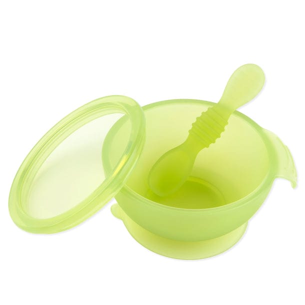 Bumkins Accessory Feeding Green Jelly First Feeding Set - Jelly Silicone