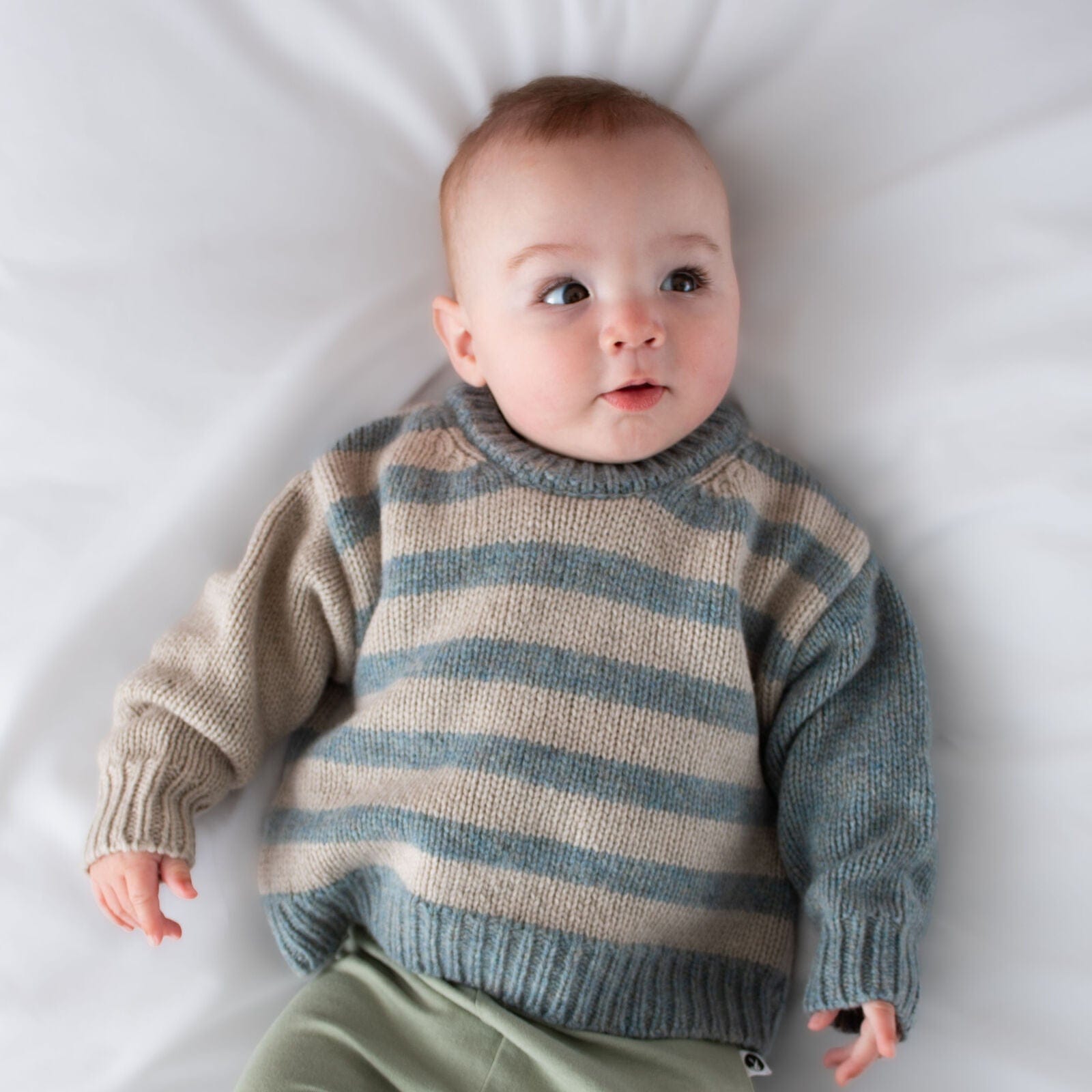 Burrow & Be Boys Jumper 100% Wool Ryder Sweater