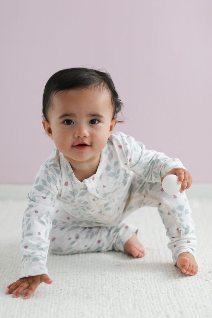 Burrow & Be Girls All In One NB Bellis Long Sleeve Zip Suit