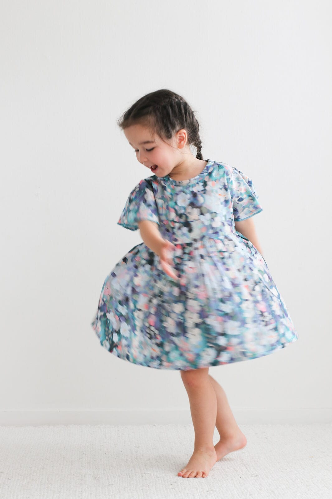 Burrow & Be Girls Dress Ventiflora Ella Dress