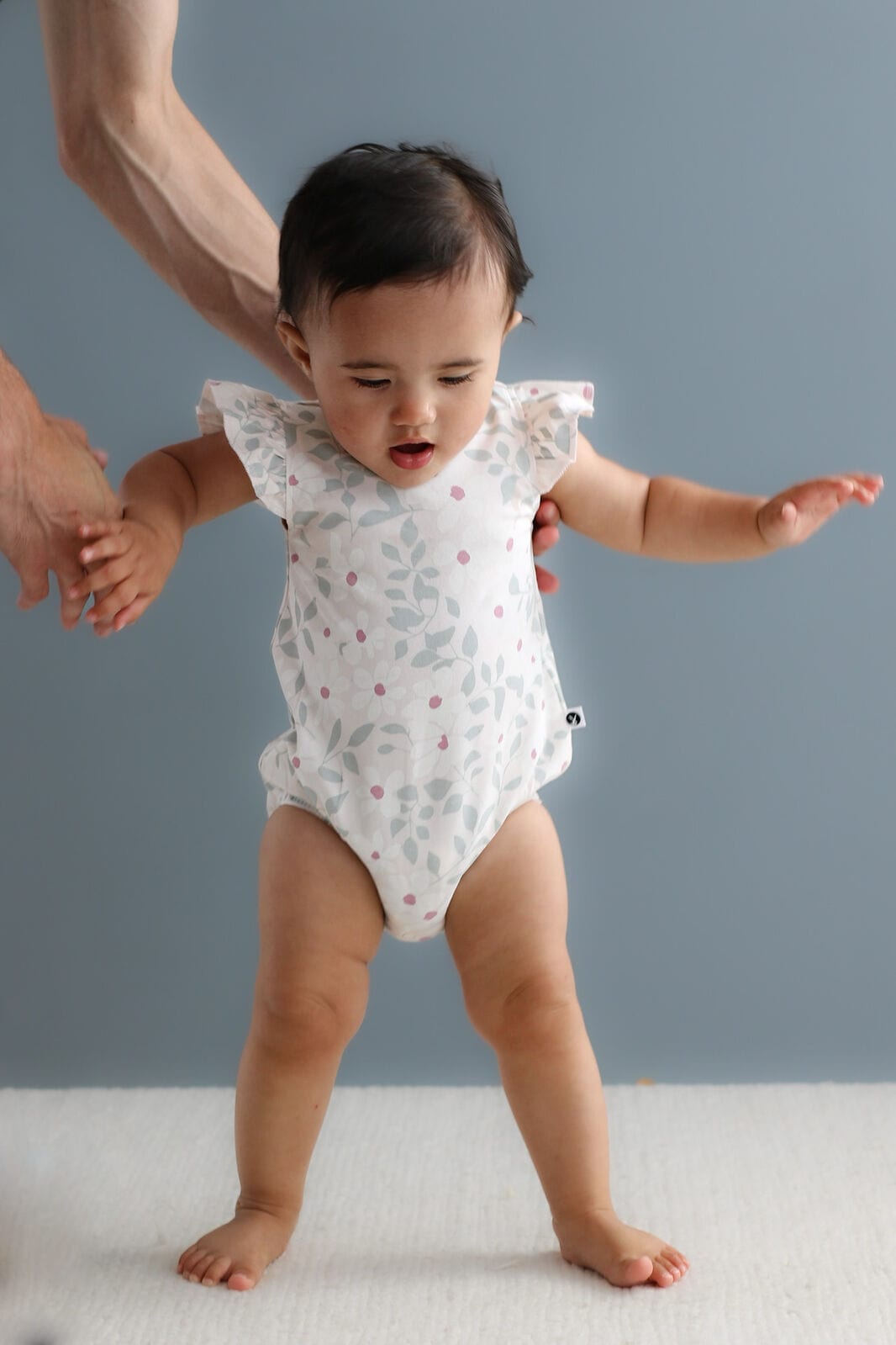 Burrow & Be Girls Onesie Bellis Flutter Bubble Bodysuit