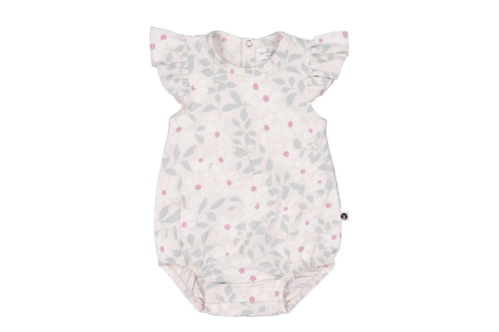 Burrow & Be Girls Onesie Bellis Flutter Bubble Bodysuit