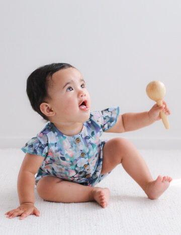 Burrow & Be Girls Onesie Ventiflora Alice Romper