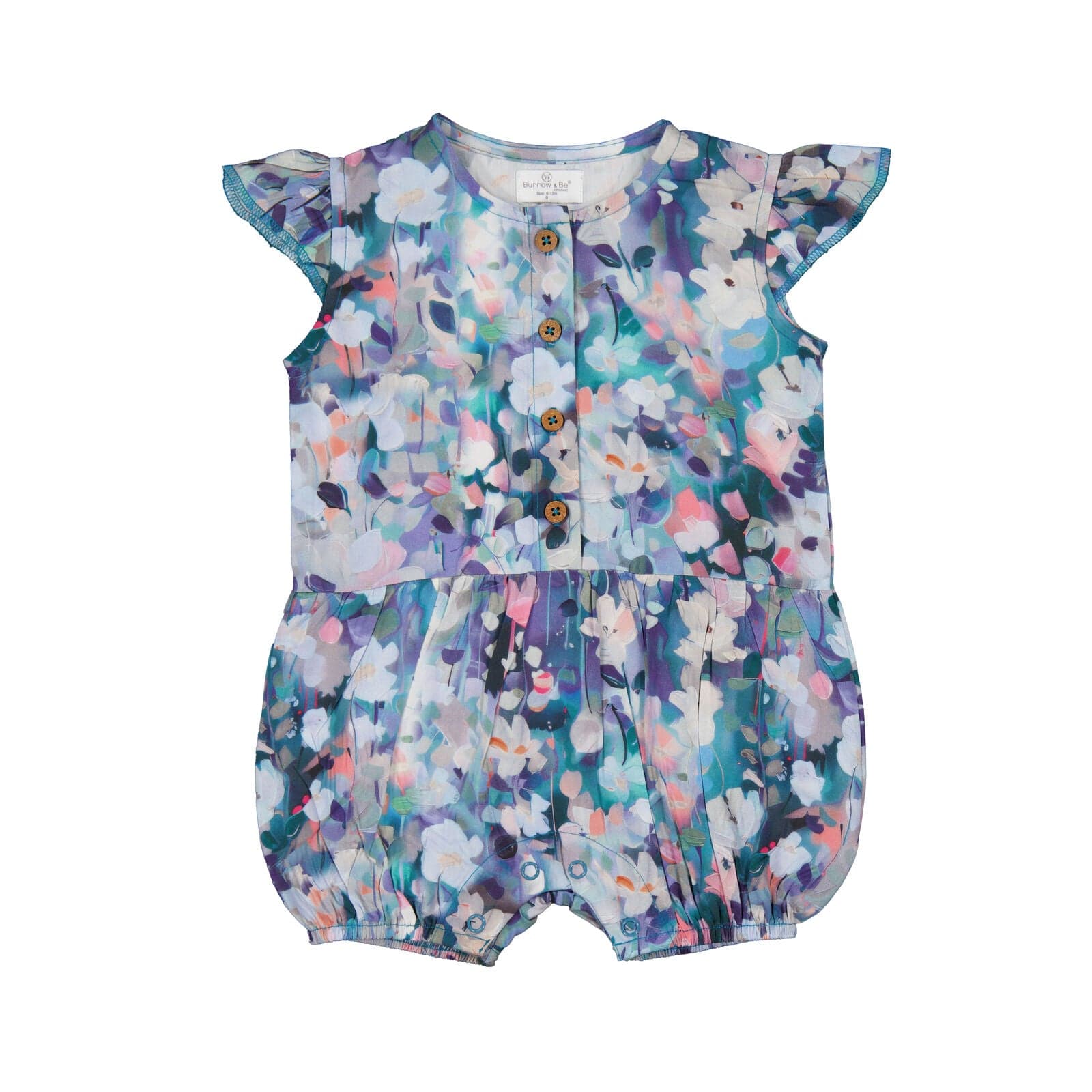 Burrow & Be Girls Onesie Ventiflora Alice Romper