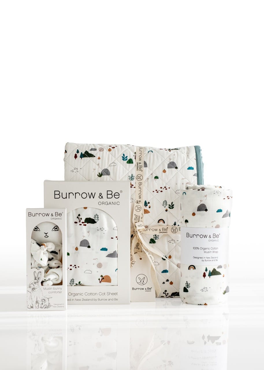 Burrow & Be Linen Garden Treasures Organic Bedding Set Super Deal