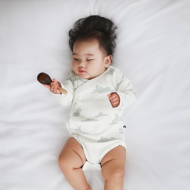 Burrow & Be Unisex Onesie Dreamscape Long Sleeve Kimono Bodysuit