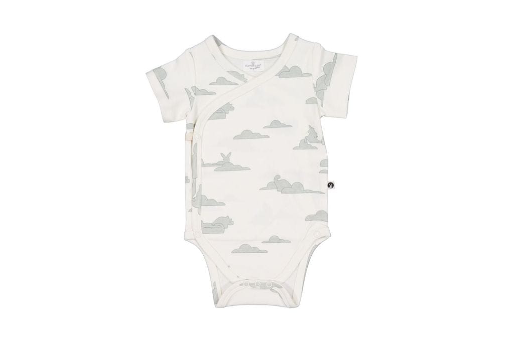 Burrow & Be Unisex Onesie Dreamscape Short Sleeve Kimono Bodysuit
