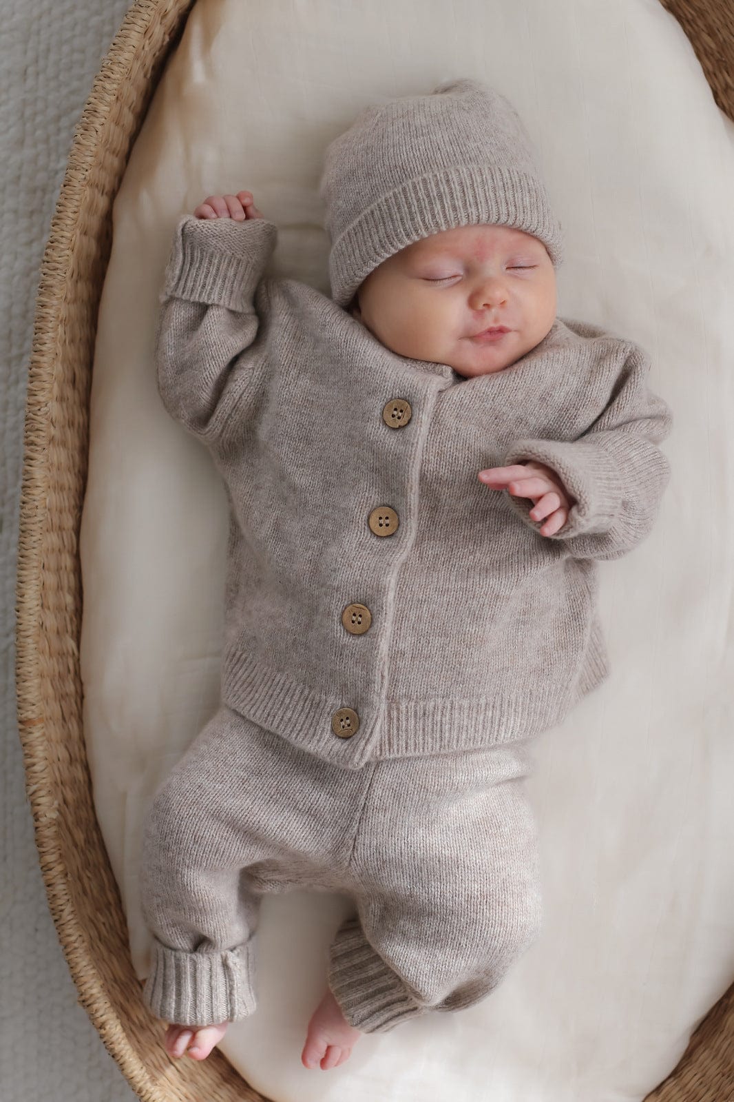 Burrow & Be Unisex Pants Baby Knit pants - Taupe