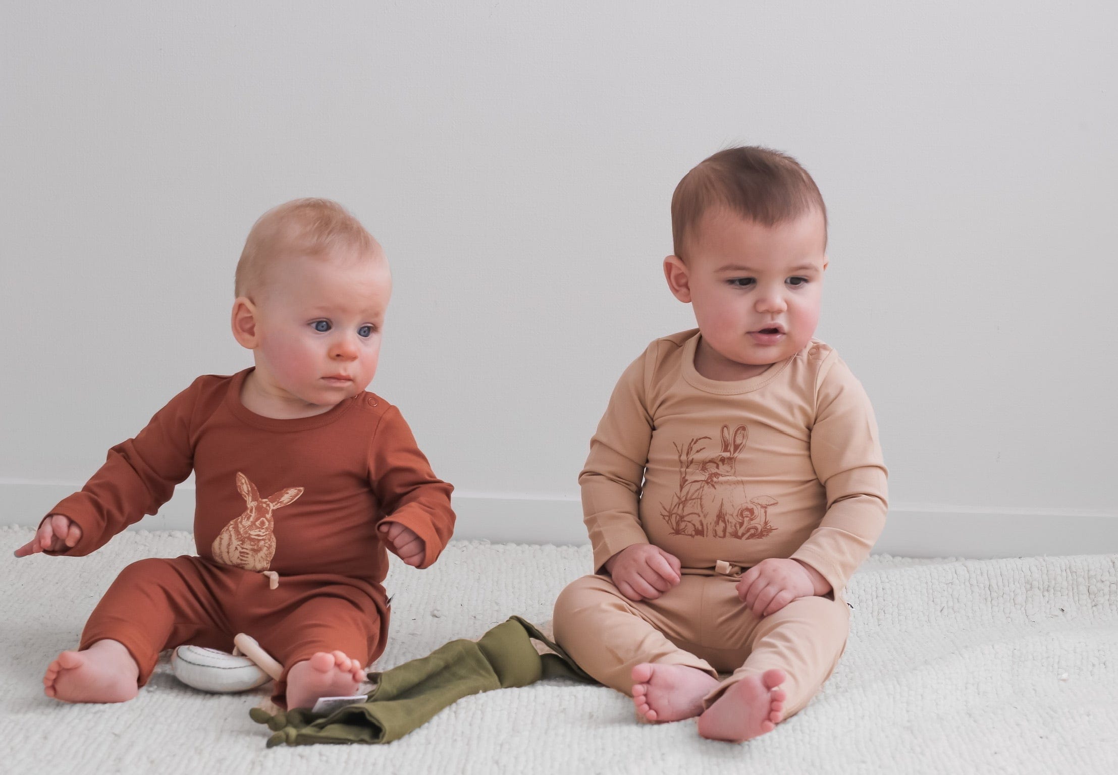 Burrow & Be Unisex Onesie Marley Pants - Latte