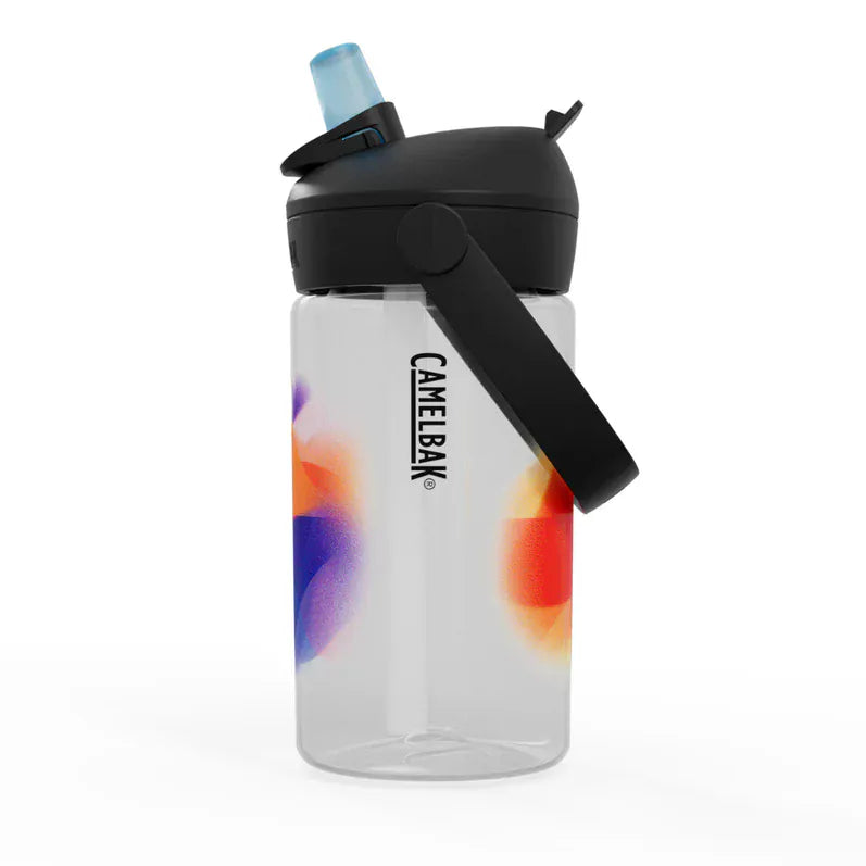Camelbak Thrive Flip Straw Drink Bottle, 400ml, feeding bottle with flip straw in golden hour color, made by Camelbak.
