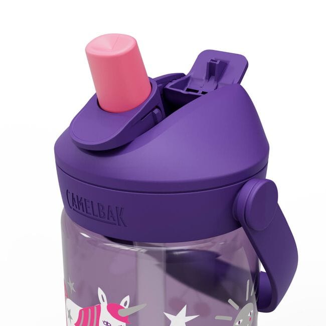 Camelbak Thrive Flip Straw Drink Bottle 400ml for feeding, with Tritan Renew material and flip-up straw for easy drinking.