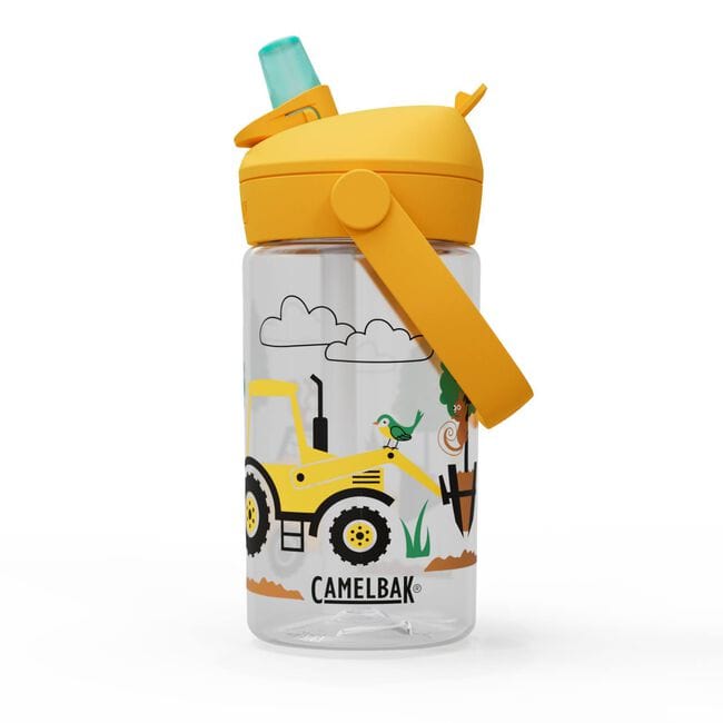 Camelbak Thrive Flip Straw Drink Bottle, 400ml, made of Tritan Renew, featuring a flip straw for easy feeding and hydration.