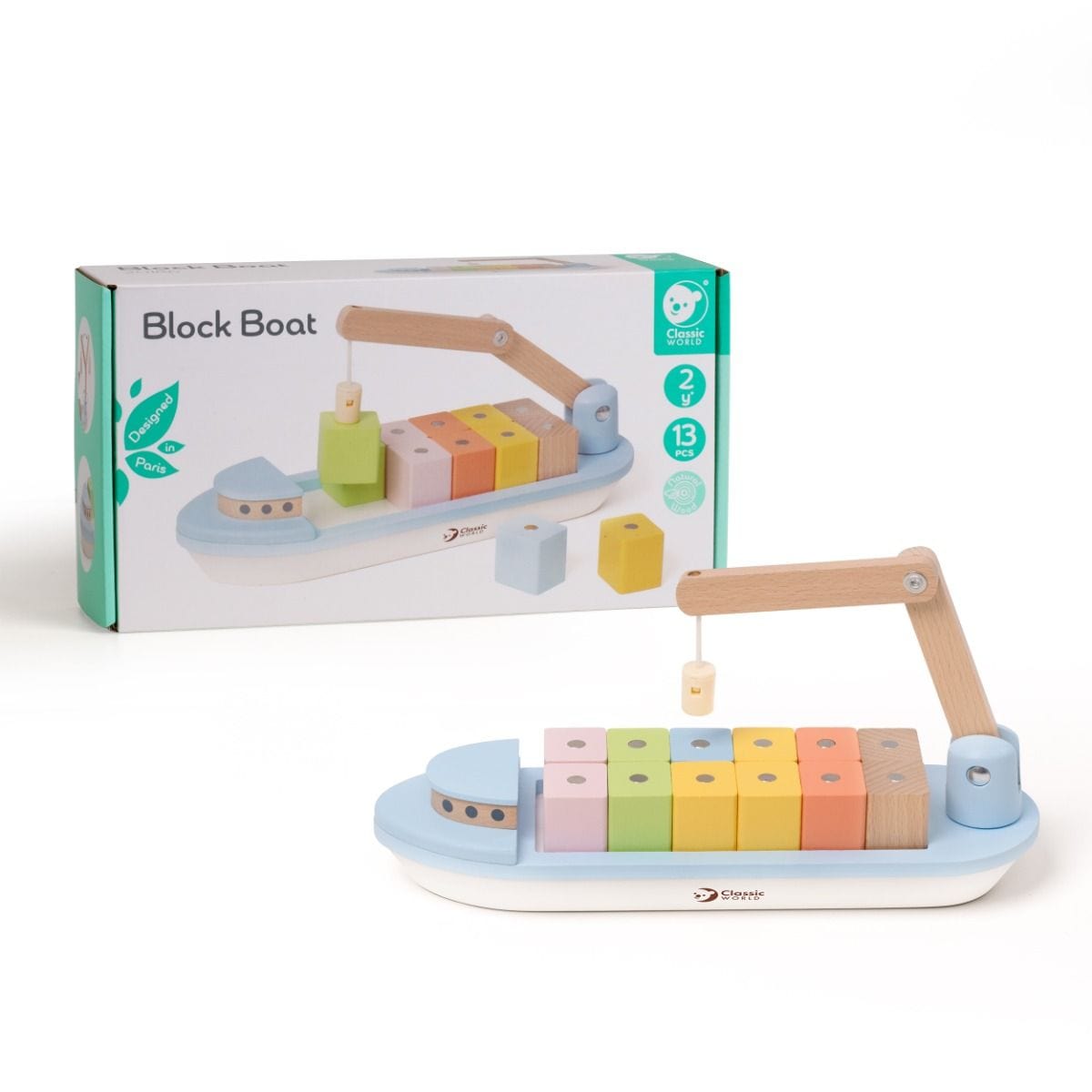 Classic World Toys Block Boat