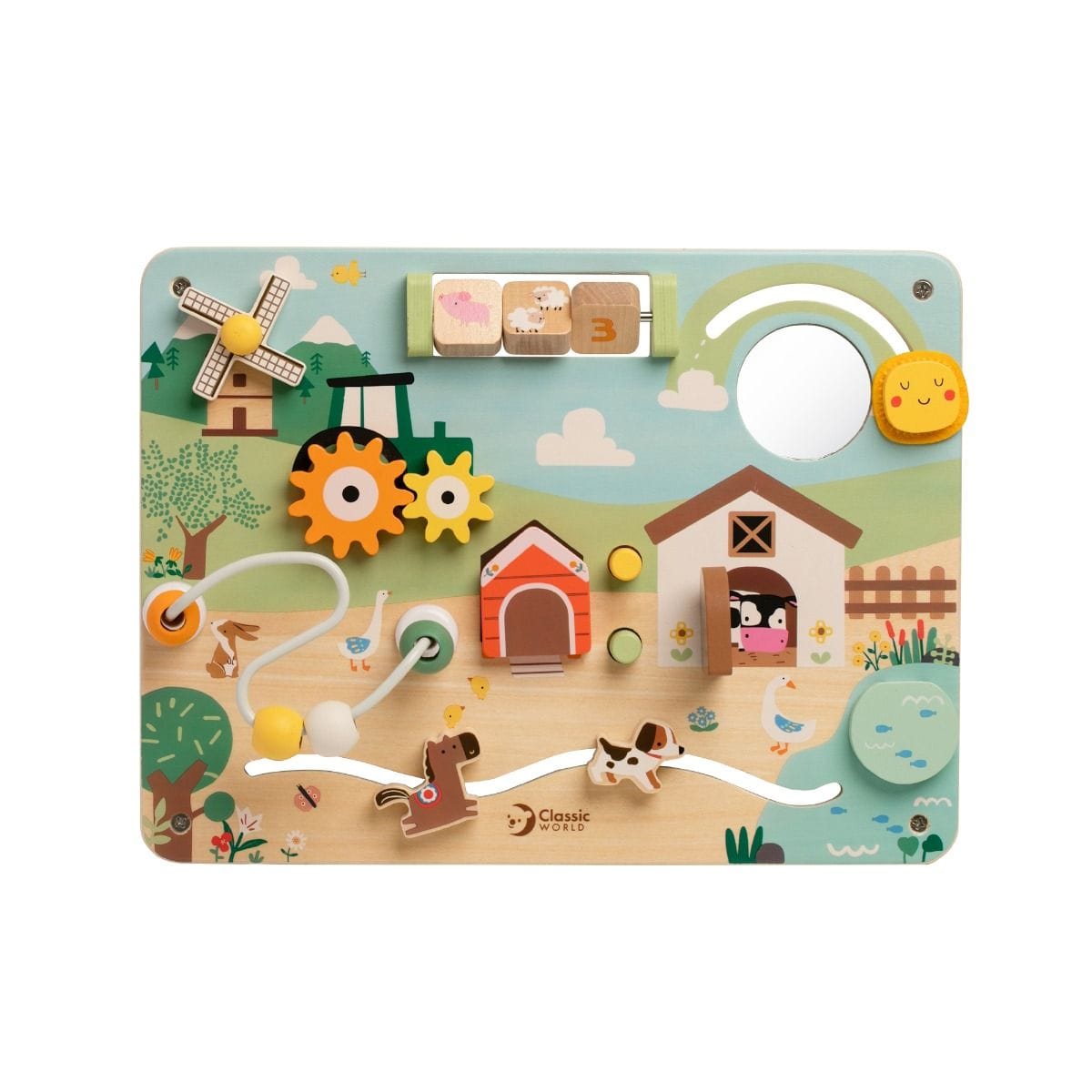 Classic World Toys Busy Board - Farm
