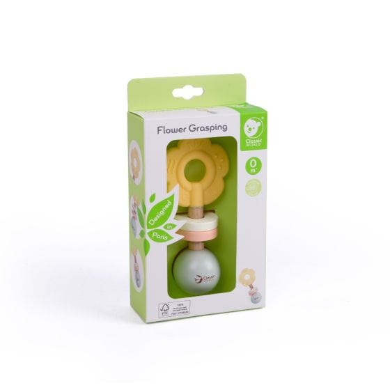 Classic World Toys Flower Grasping Rattle
