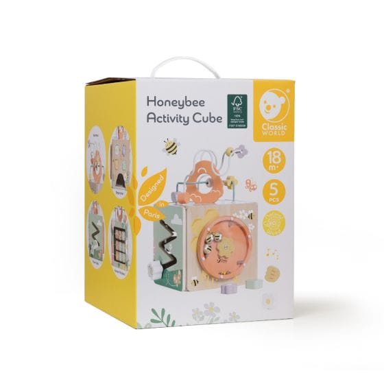 Classic World Toys Honeybee Activity Cube