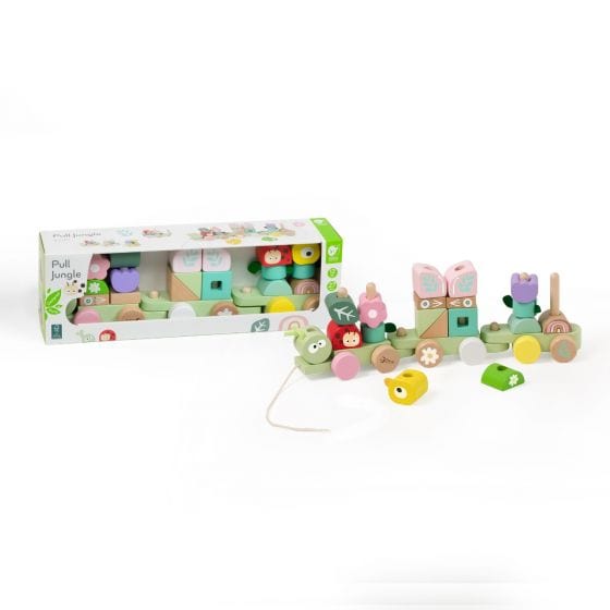 Classic World Toys Pull Jungle Train