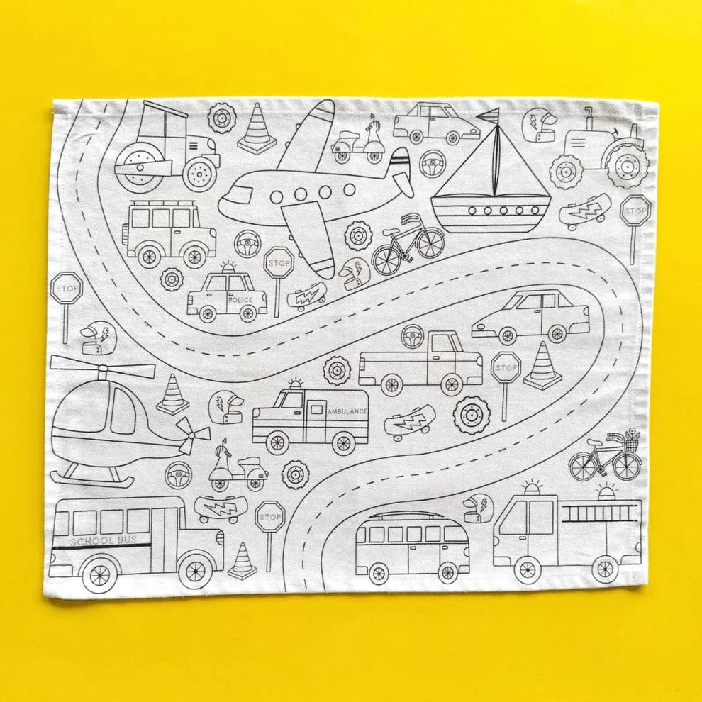 Colour Me Kids Accessory Feeding Washable, Reusable Colouring-In Solo Mats