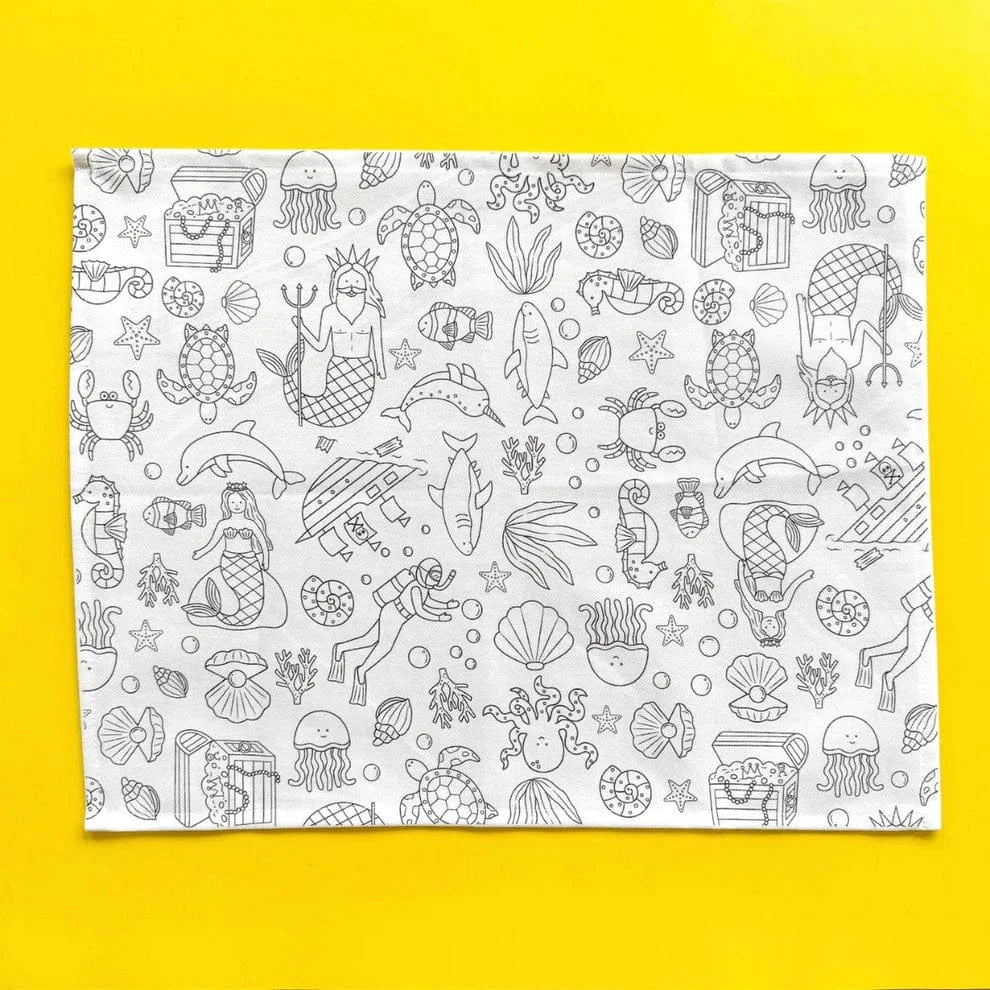Colour Me Kids Accessory Feeding Washable, Reusable Colouring-In Solo Mats