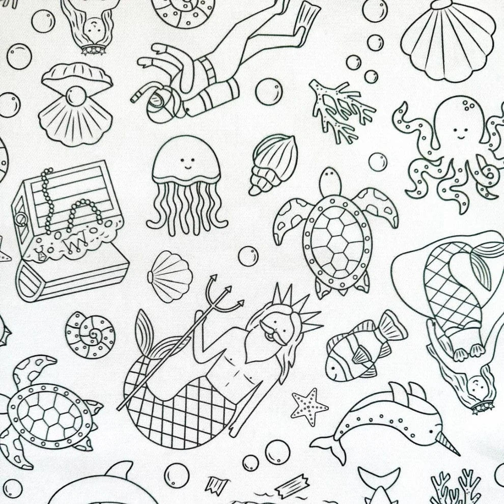 Colour Me Kids Accessory Feeding Washable, Reusable Colouring-In Solo Mats