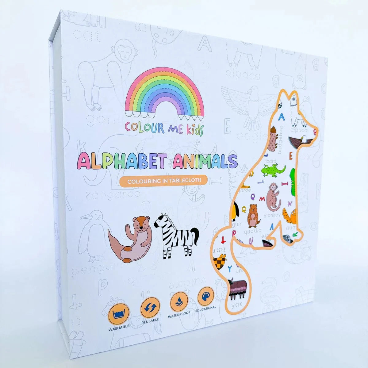 Colour Me Kids Accessory Feeding Washable, Reusable Colouring In Tablecloth Set