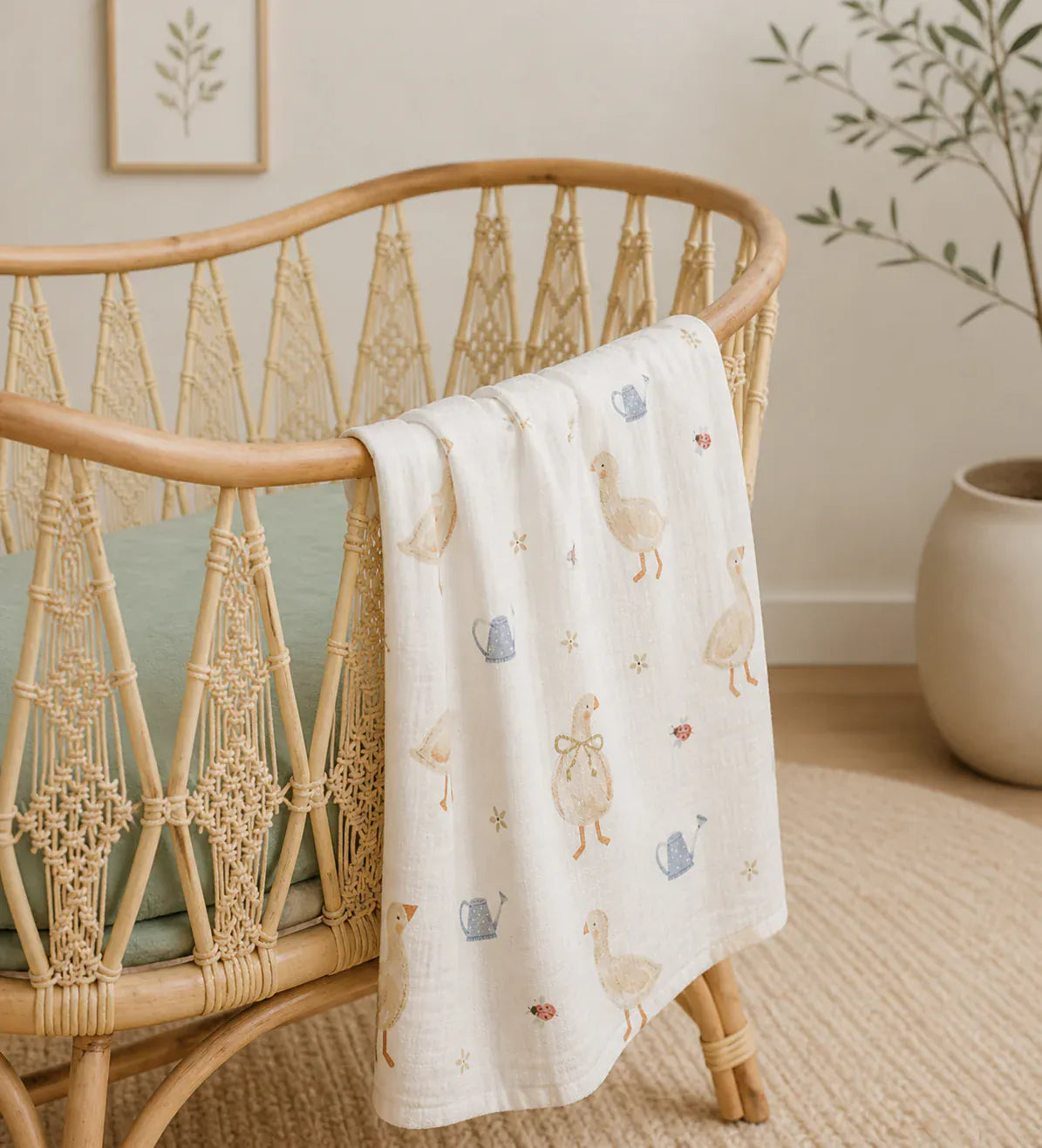 Confetti Kidz Accessory Blanket Country Goose Bamboo Cloud Wrap
