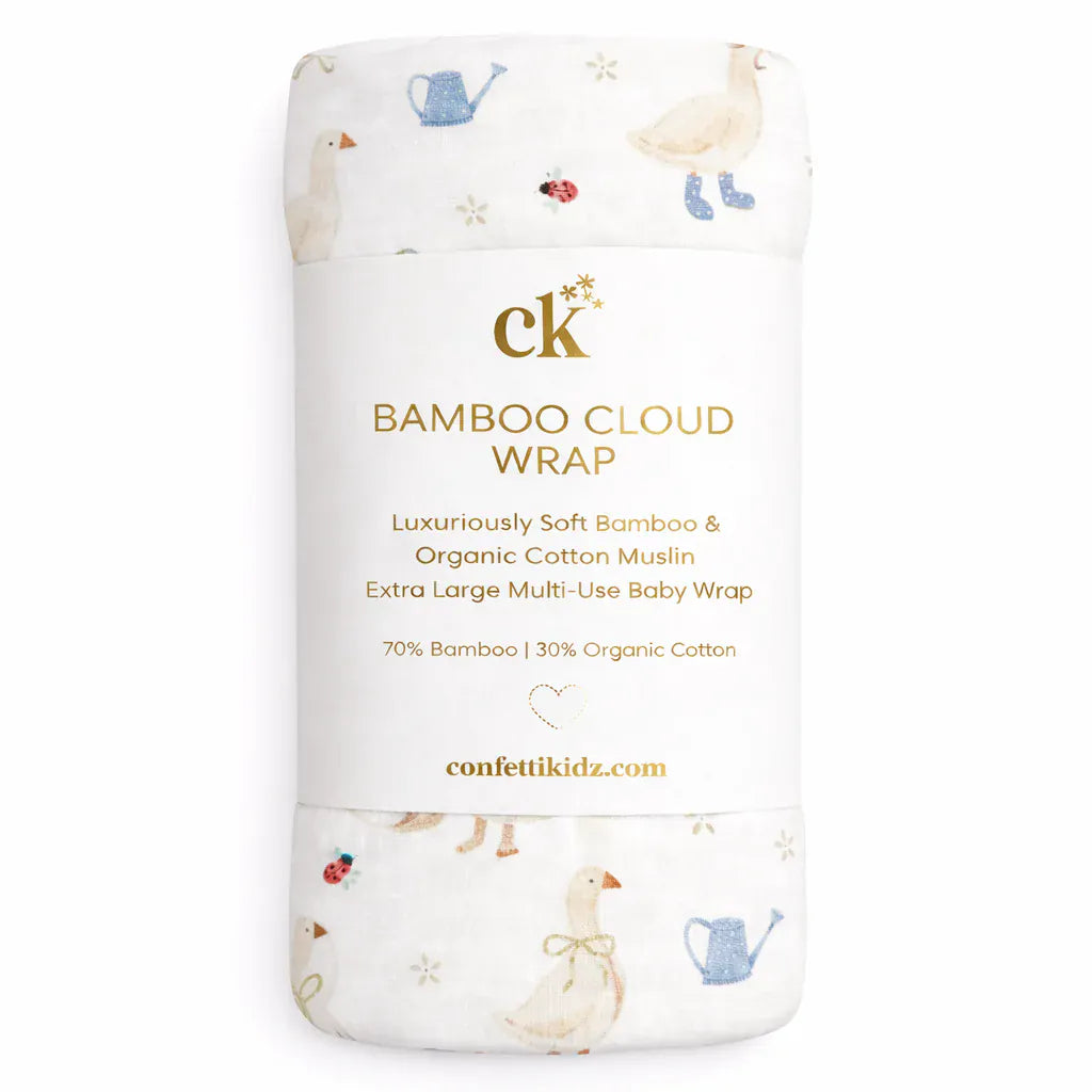 Confetti Kidz Accessory Blanket Country Goose Bamboo Cloud Wrap