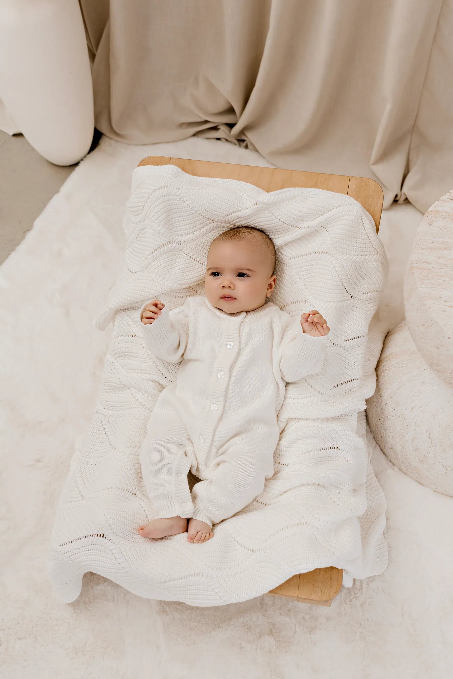 Keepsake Knit Blanket - Milk - Parnell Baby Boutique