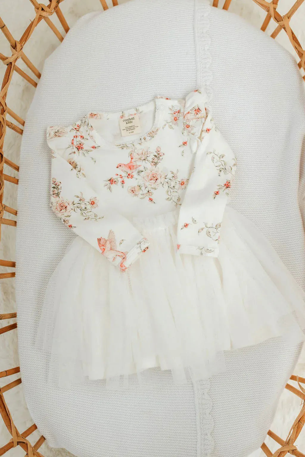 Confetti Kidz Girls Dress Rose Garden - Onesie Tutu Dress