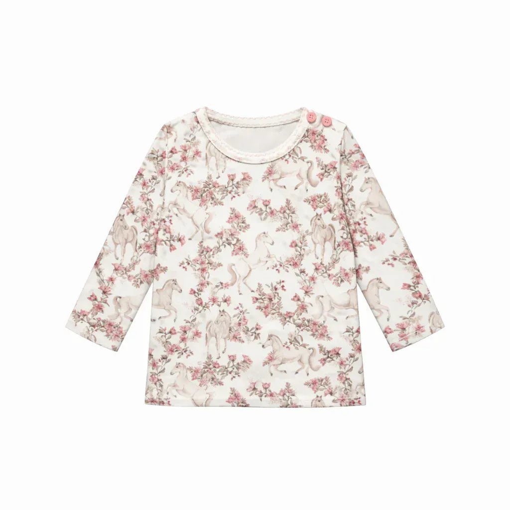 Confetti Kidz Girls Top Blossom Pony - L/S Top